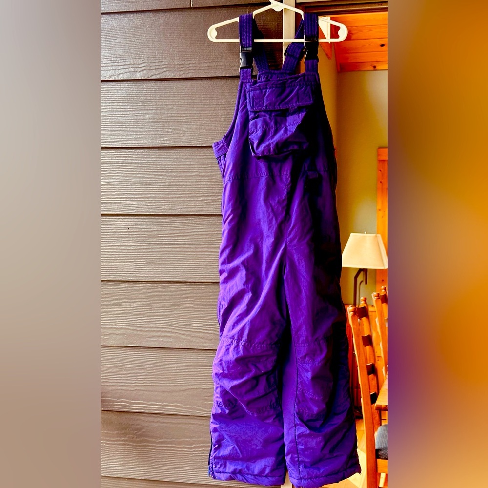 AQ ARCTIC QUEST Snow Pants Ski BIB Snow Pants purple Snowboarding Child Size 5-6